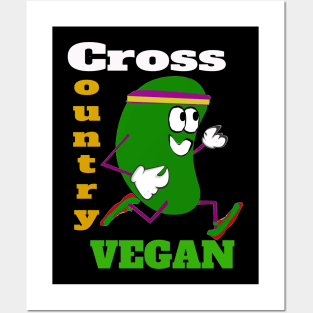 Cross Country Vegan Runner Posters and Art